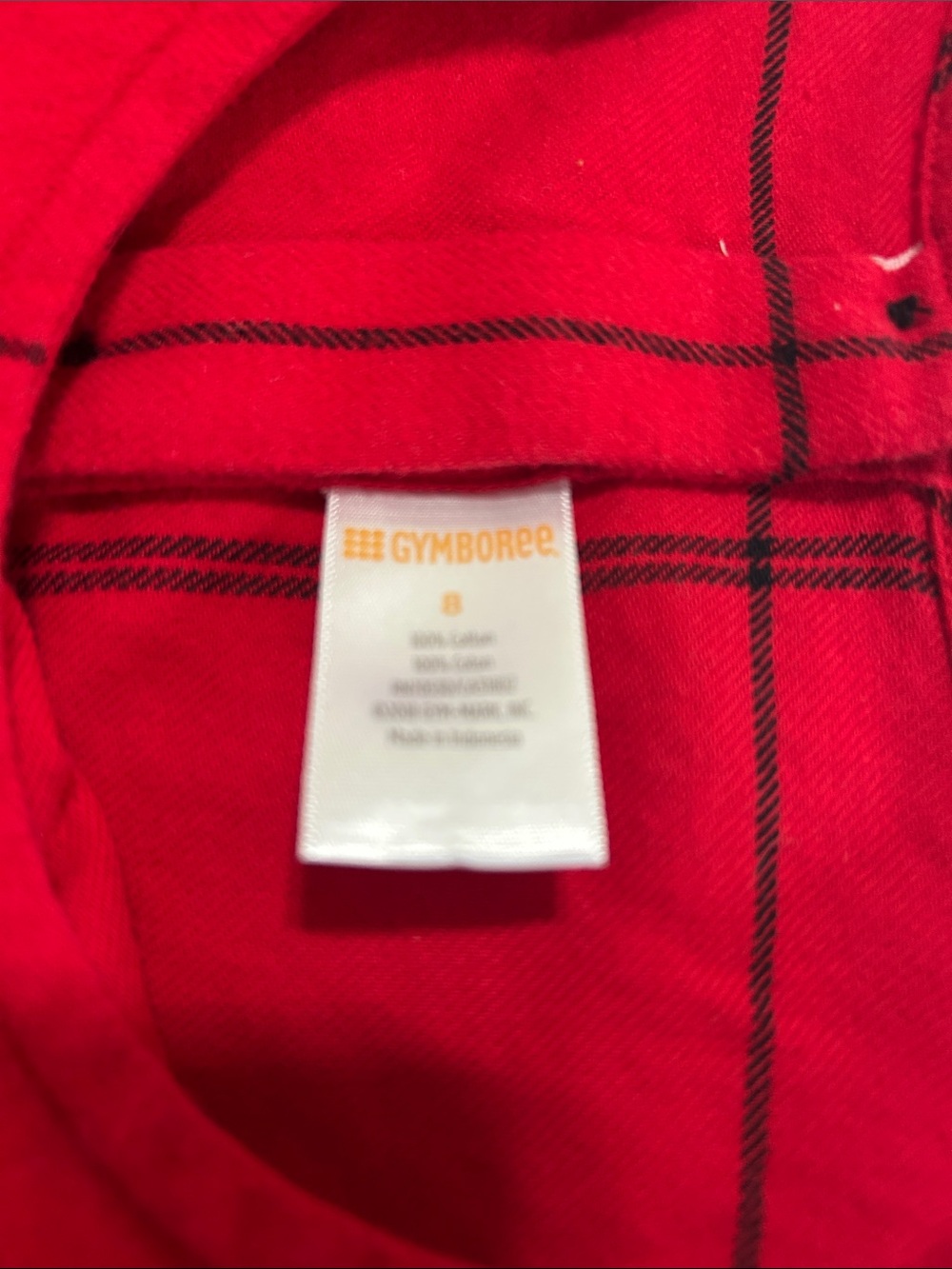 Gymboree Red Windowpane Ruffle-Hem Dress - Picture 2 of 3